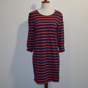Old Navy red/navy stripe dress
